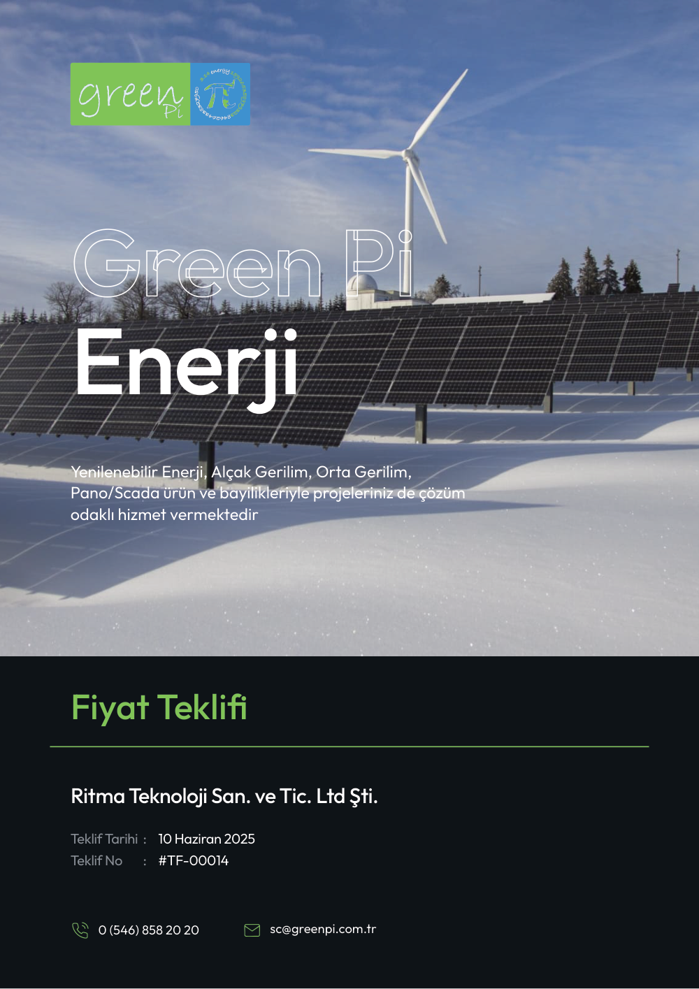 Teklif — Green PI